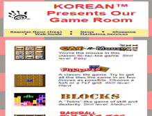 Tablet Screenshot of games.korean.com